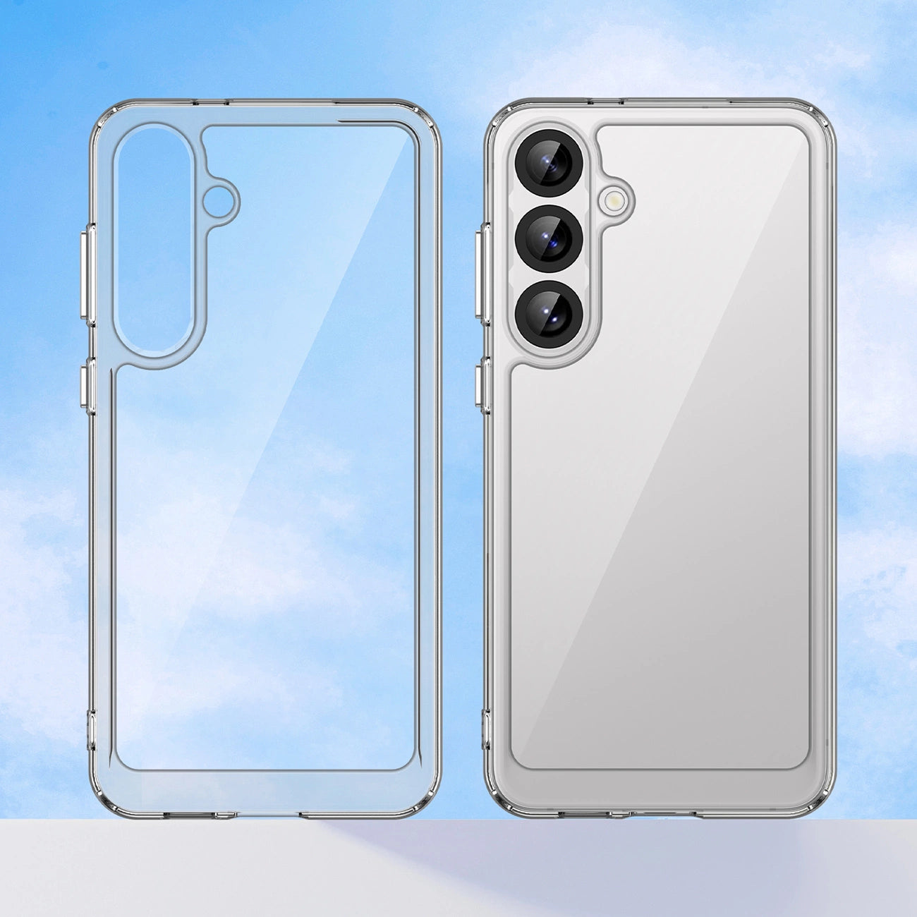 Outer Space Case for Samsung Galaxy A36 Cover with Flexible Frame - Transparent_5