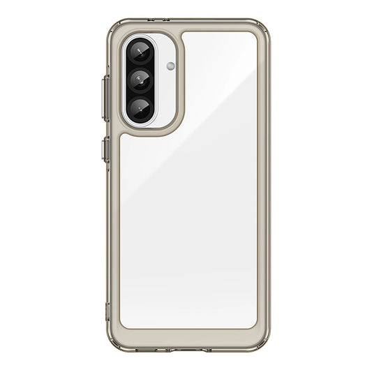 Outer Space Case for Samsung Galaxy A36 Cover with Flexible Frame - Semi-Transparent, Black_0