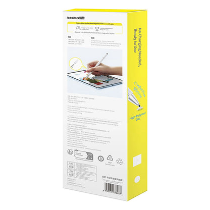 Baseus Smooth Writing III 3in1 Passive Stylus - Non-magnetic Version - White_6