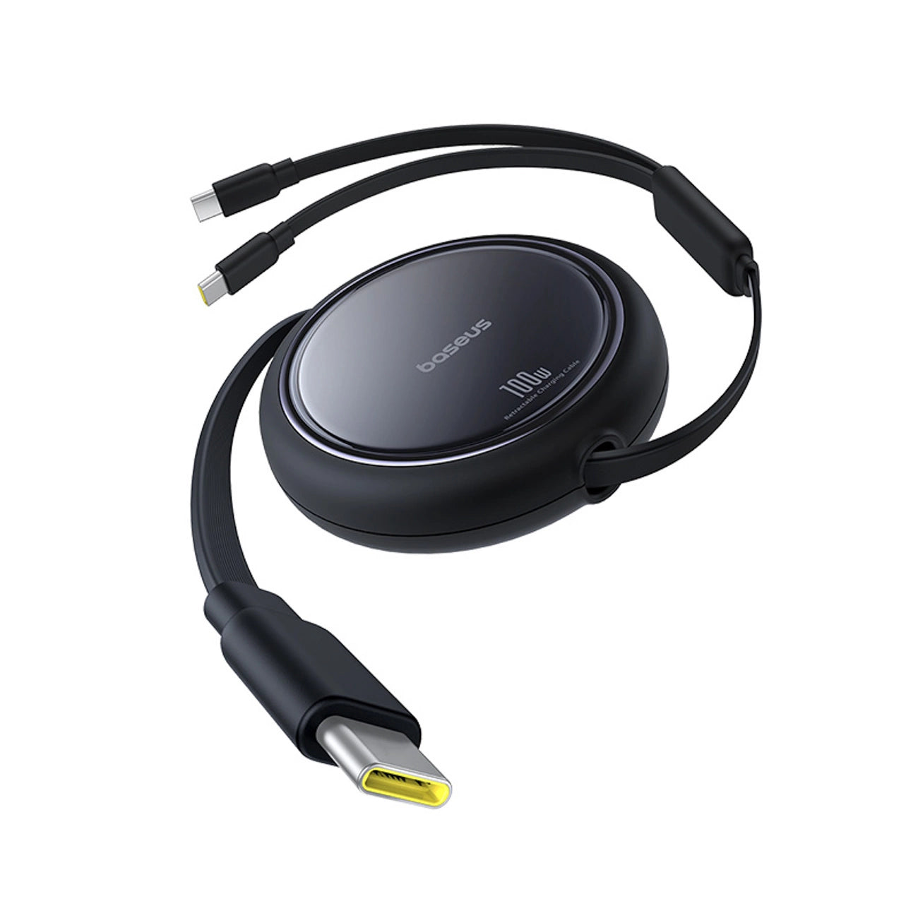 Baseus Bright Mirror Series USB-C Retractable Cable - 2 x USB-C 100W 1m - Black_1