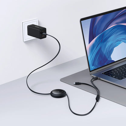 Baseus Bright Mirror Series USB-C Retractable Cable - 2 x USB-C 100W 1m - Black_7