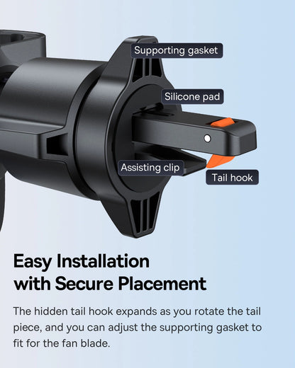 Baseus Metal Age 3 Car Phone Holder, Gravity, for Air Vent - Black_5