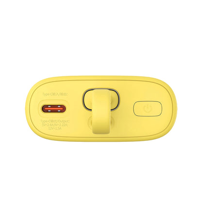 Baseus Popsicle 5200mAh 20W Powerbank with Built-in Lightning Cable (+ White Baseus Simple USB-C - USB-C 60W/20V/3A/30cm Cable) - Yellow-Pink_4