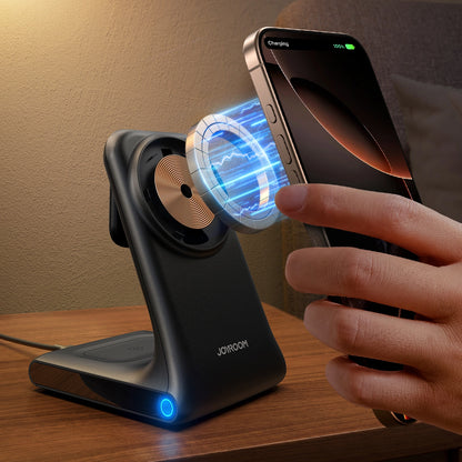 Joyroom JR-W15 Wireless Charger 3 in 1 Charging Station with MagSafe - Black_9