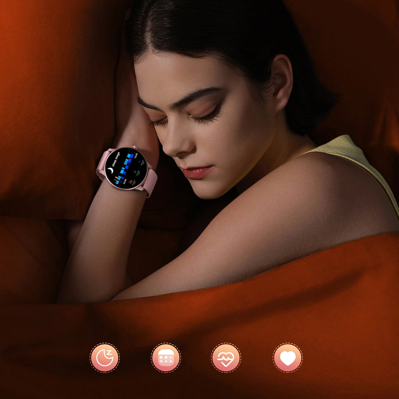 Joyroom Classis Series JR-FC1 Smartwatch with Call Answering Function / IP68 Protection - Pink_12