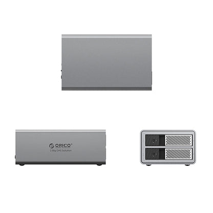 Orico 9828RU3 2 Big DAS Solution ProRAID Disk Array for 2 2.5"/3.5" SATA HDD/SSD Drives with RAID Controller - Gray_1