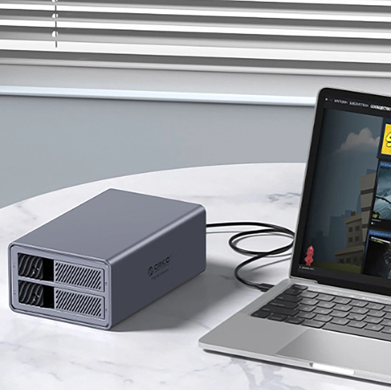 Orico 9828RU3 2 Big DAS Solution ProRAID Disk Array for 2 2.5"/3.5" SATA HDD/SSD Drives with RAID Controller - Gray_2
