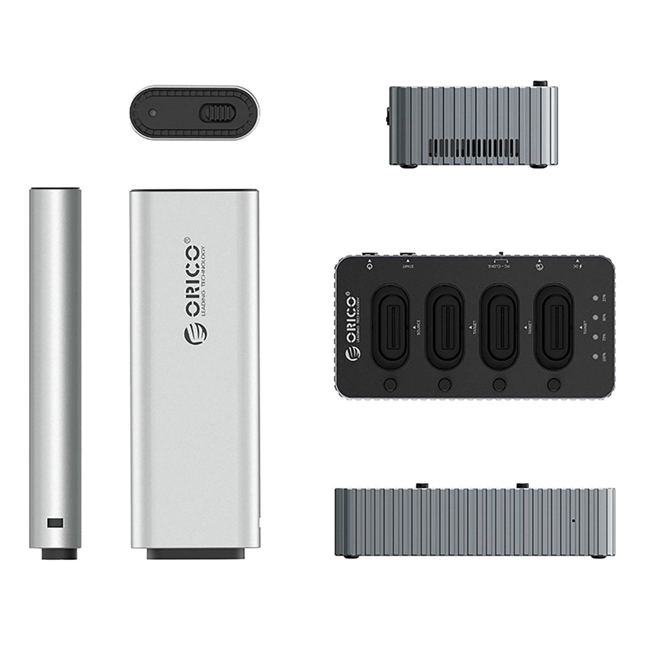 Orico IT48N-C 4-Disk Docking Station with M.2 NVME Clone Function - Gray_1