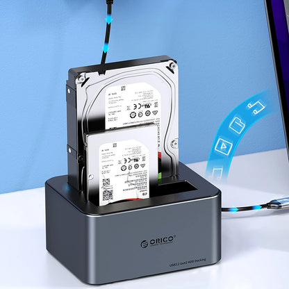 Orico 6646C3-C 4-Drive Docking Station with Offline Clone Function 2.5"/3.5" SATA HDD/SSD - Gray_2