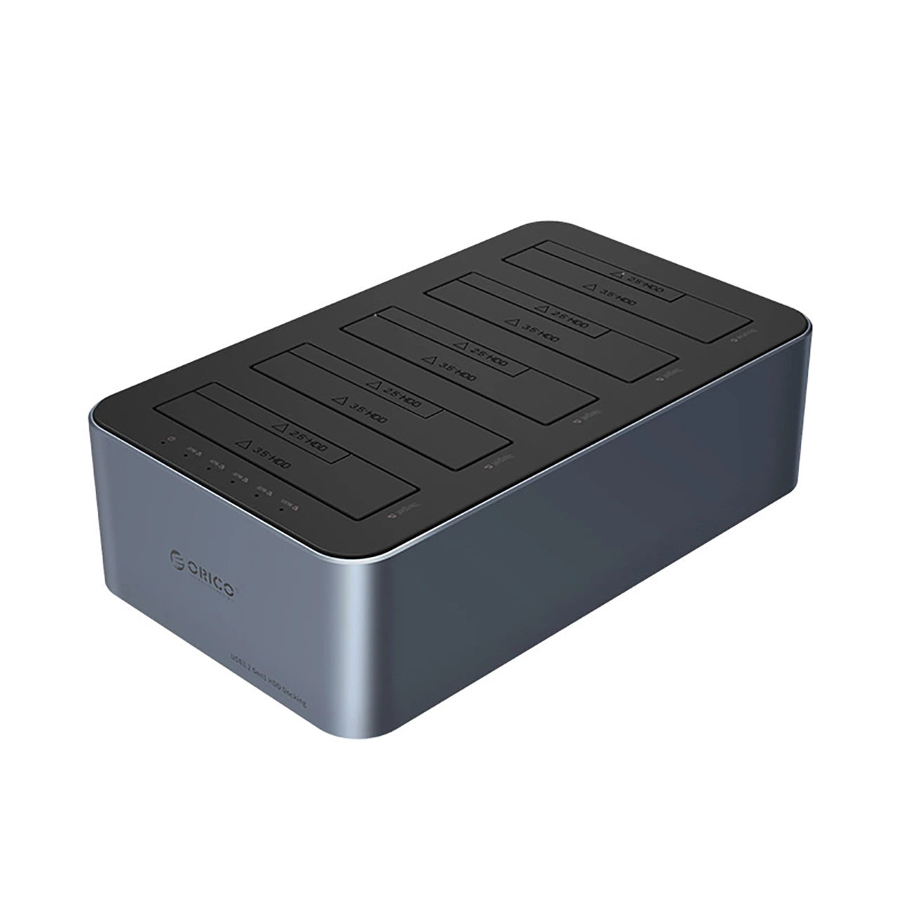 Orico 6656C3-C 5-Bay Docking Station with Offline Clone Function 2.5"/3.5" SATA HDD/SSD - Gray_0