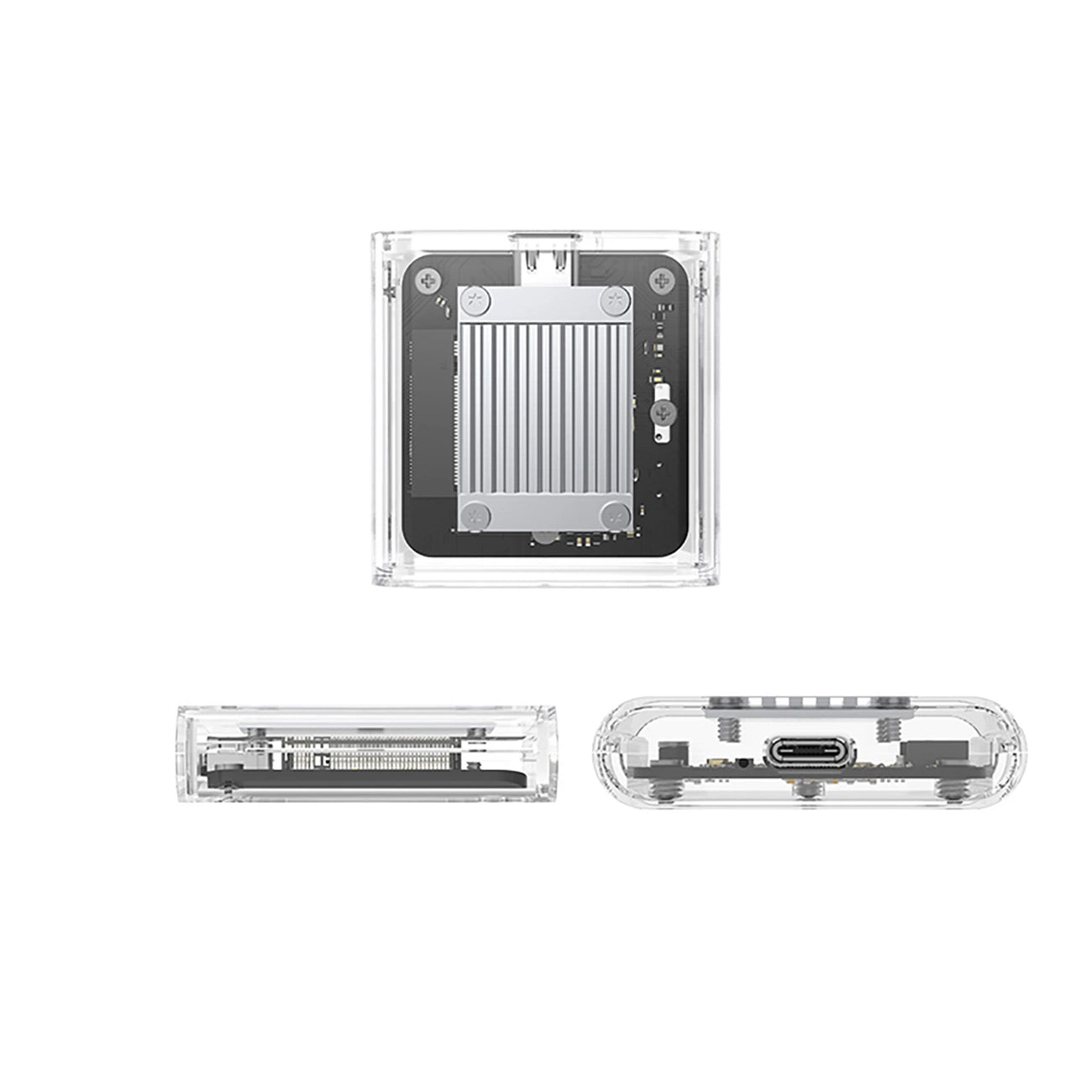 Orico TC20-M2-10G M.2 NVME USB-C 3.2 Disk Caddy - Transparent_1