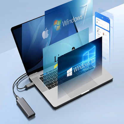 Orico AM2C3-G2 M.2 NVME USB-C 3.2 Disk Drive - Gray_2