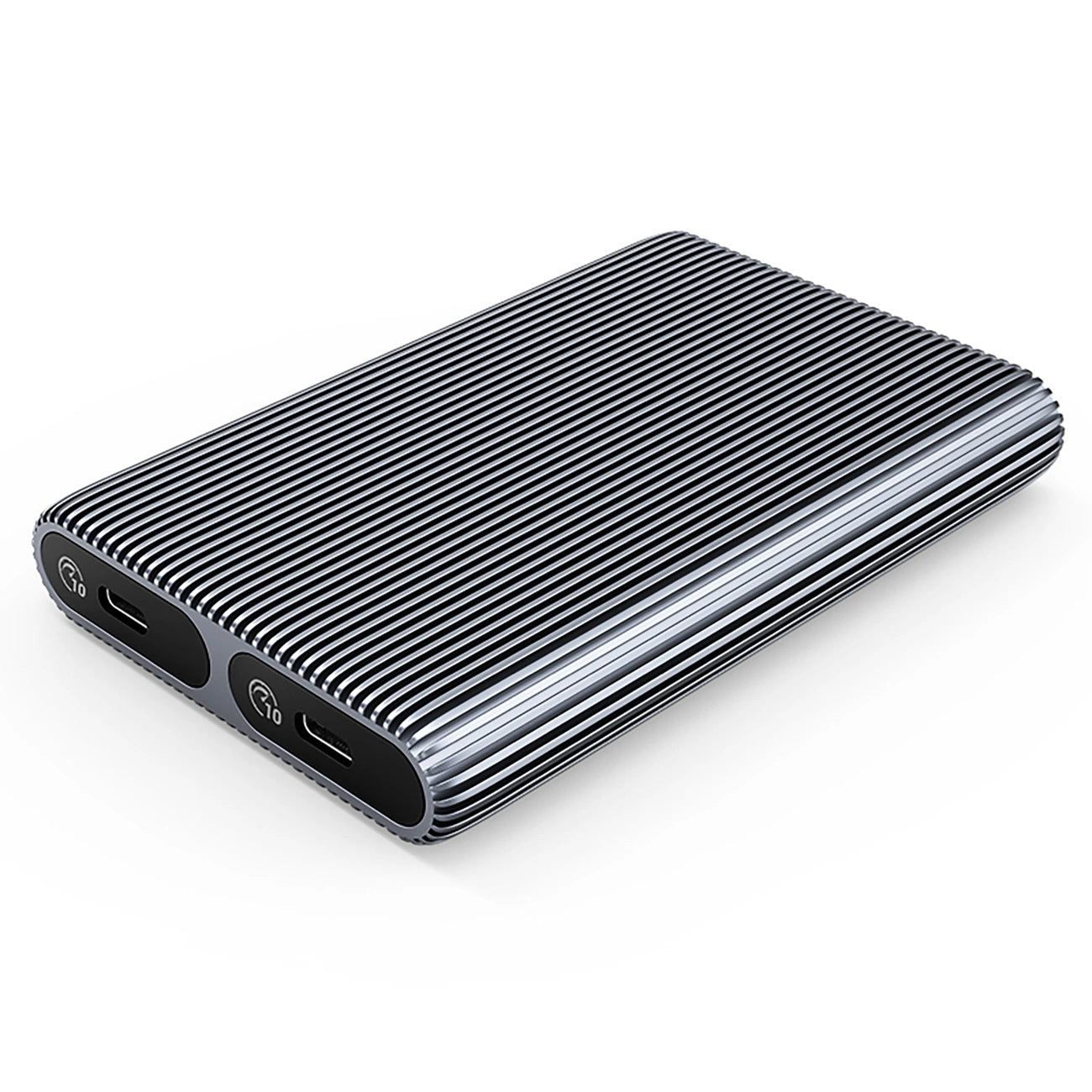 Orico AM2C3-2N Dual Disk Caddy for Two M.2 NVME USB-C 3.2 10Gb/s Drives - Gray_0