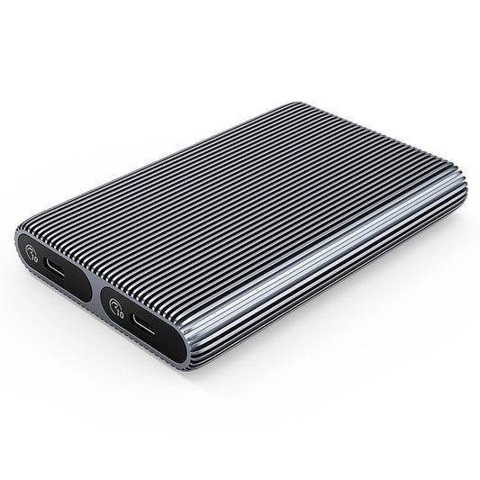 Orico AM2C3-2N Dual Disk Caddy for Two M.2 NVME USB-C 3.2 10Gb/s Drives - Gray_0
