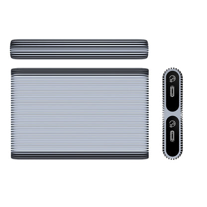 Orico AM2C3-2N Dual Disk Caddy for Two M.2 NVME USB-C 3.2 10Gb/s Drives - Gray_1