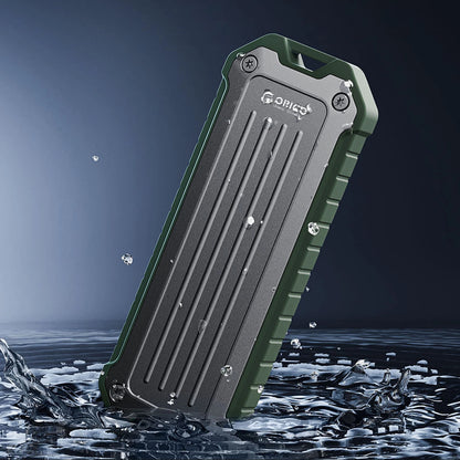 Wzmocniona kieszeń dyskowa Orico OTPX-G2 M.2 NVMe/SATA SSD USB-C 3.2 taktyczna - szaro-zielona_5