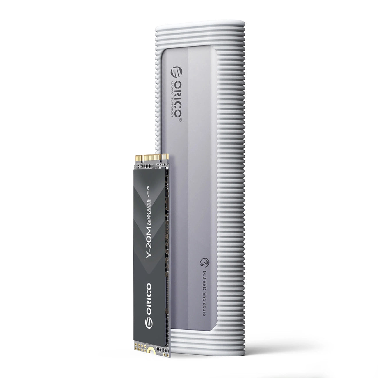 Orico AXM2F M.2 SATA SSD USB-C 3.2 Disk Case - Gray_1