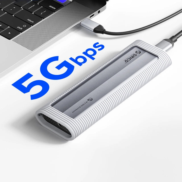 Orico AXM2F M.2 SATA SSD USB-C 3.2 Disk Case - Gray_2