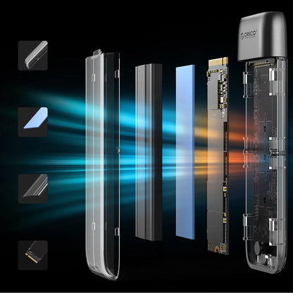 Orico TXM2-C3 M.2 NVME USB-C 3.2 10Gb/s Disk Drive - Gray_8