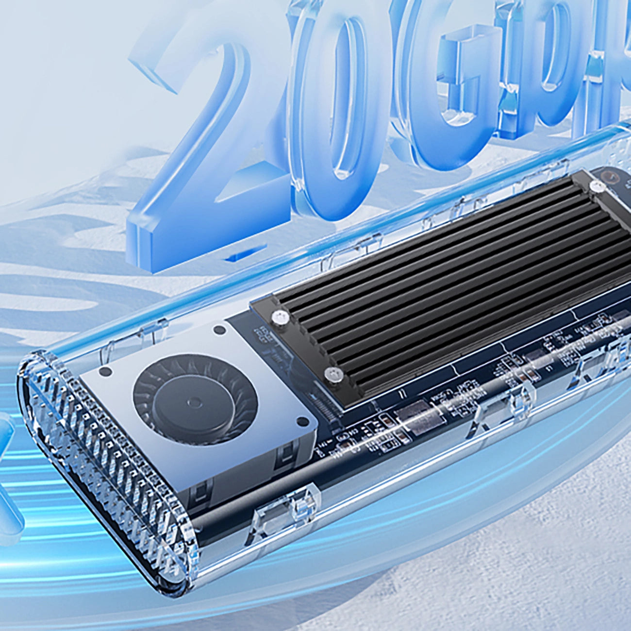 Orico TCM2-C3 M.2 NVME to USB-C 10Gb/s Disk Drive - Black_3