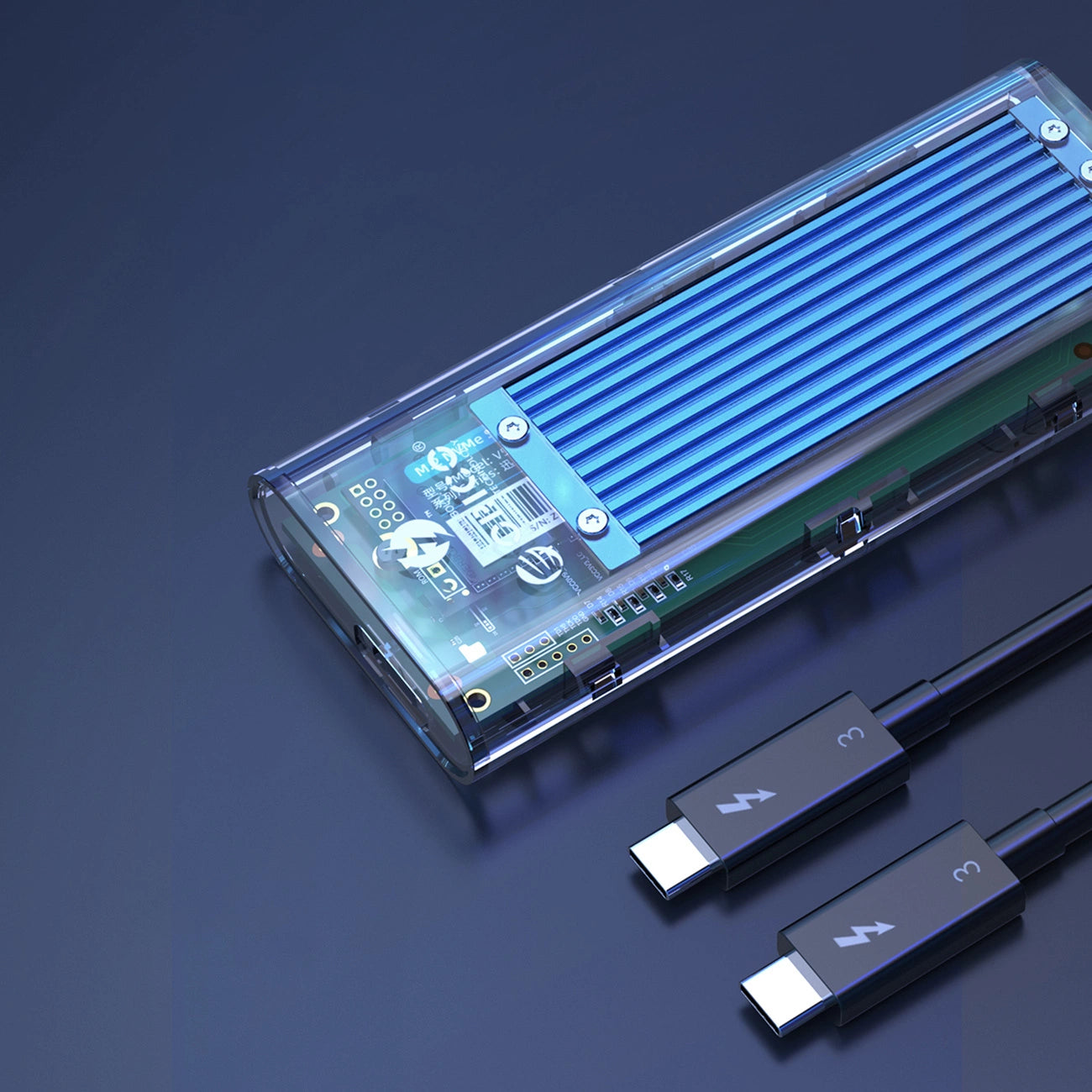 Orico TCM2-C3 M.2 NVME to USB-C 10Gb/s Disk Drive - Blue_8