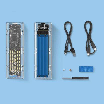 Orico TCM2-C3 M.2 NVME to USB-C 10Gb/s Disk Drive - Blue_2