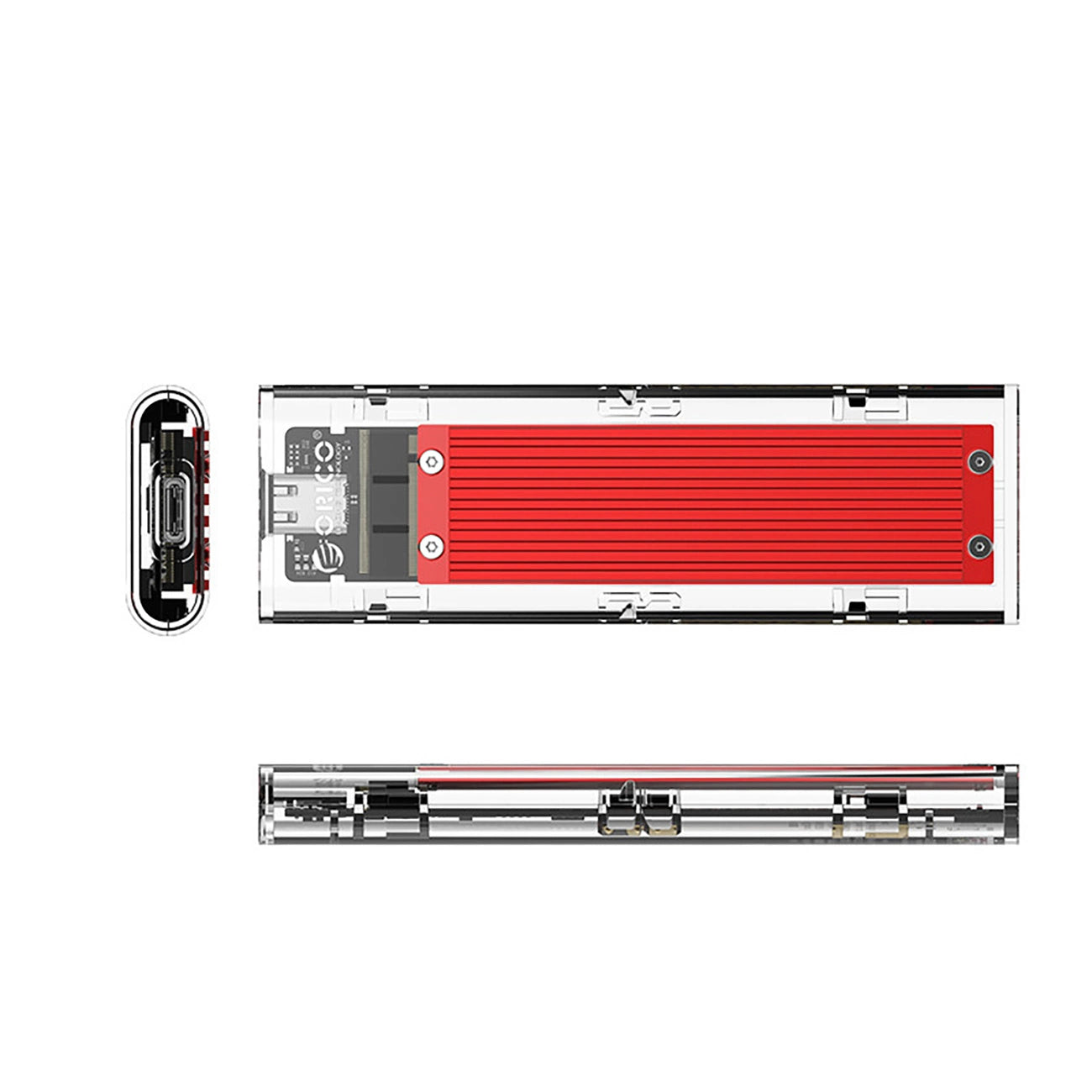 Orico TCM2-C3 M.2 NVME to USB-C 10Gb/s Disk Drive - Red_2