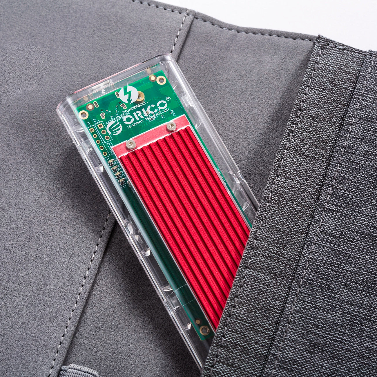 Orico TCM2-C3 M.2 NVME to USB-C 10Gb/s Disk Drive - Red_7