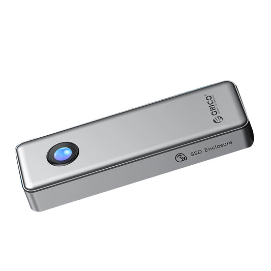 Orico OUM2-G20 M.2 NVME USB-C 3.2 20Gb/s Disk Drive - Silver_0