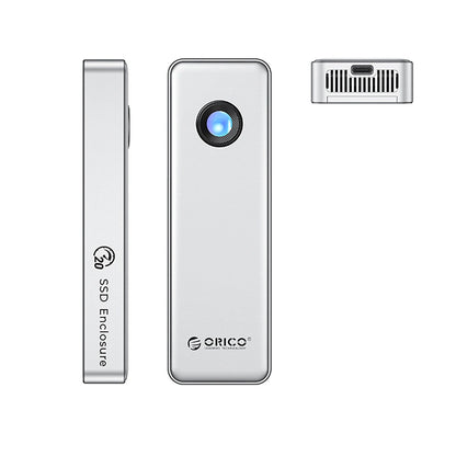 Orico OUM2-G20 M.2 NVME USB-C 3.2 20Gb/s Disk Drive - Silver_1