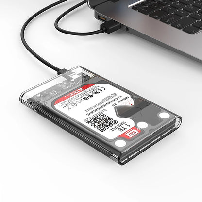 Orico 2139C3 2.5" HDD/SSD USB-C 5Gb/s Disk Drive - Transparent_1