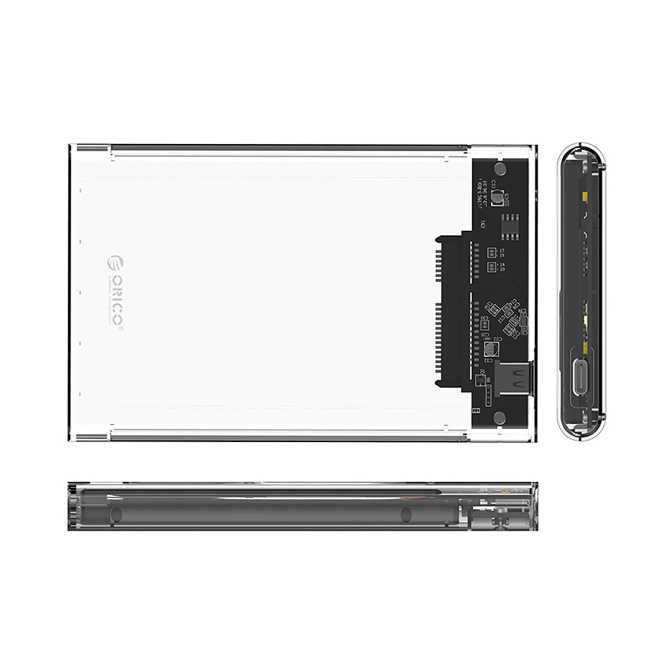 Orico 2139C3 2.5" HDD/SSD USB-C 5Gb/s Disk Drive - Transparent_2
