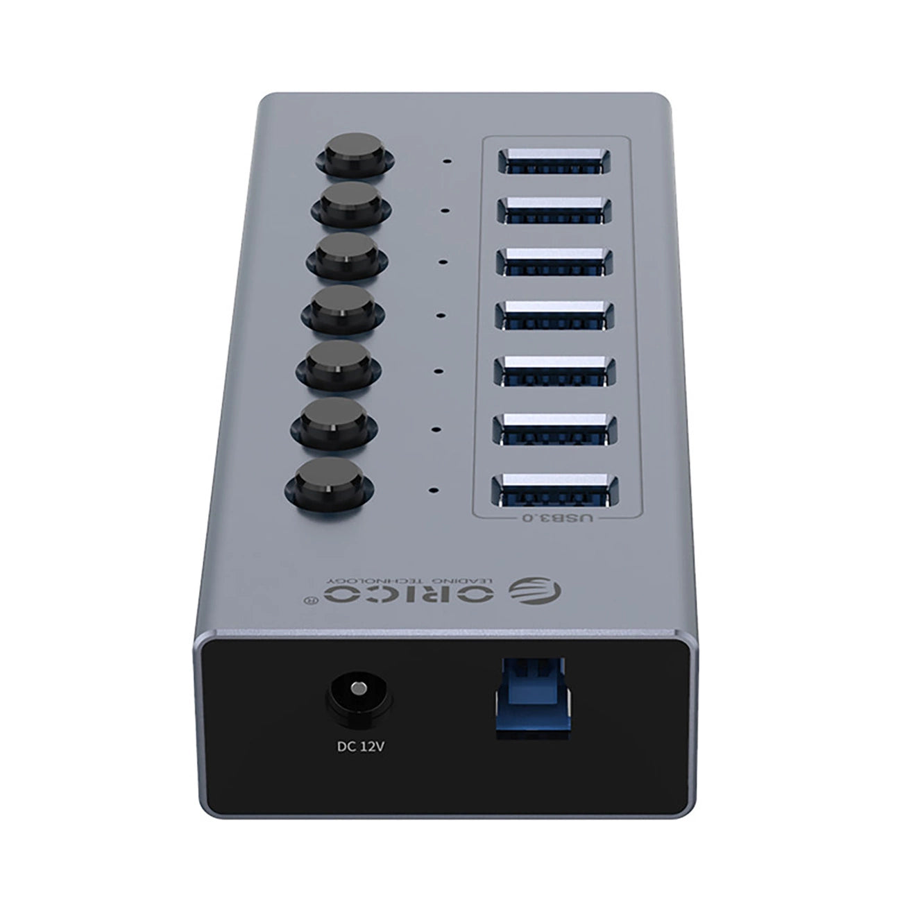 Orico BT2U3-7AB Hub 7x USB-A 3.0 with switches - gray_2