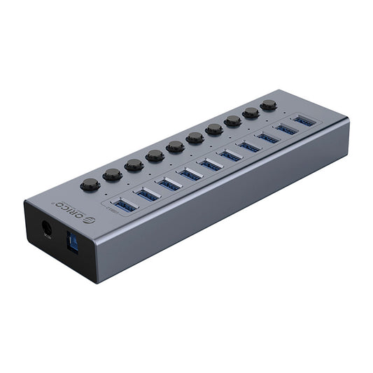 Orico BT2U3-10AB Hub 10x USB-A 3.0 with switches - gray_0