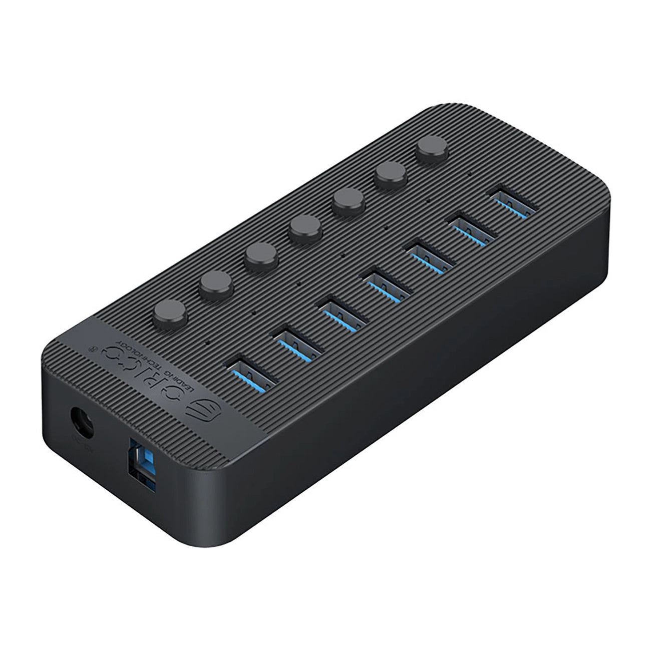 Orico CT2U3-7AB 7x USB-A 3.0 Hub with Switches - Black_1