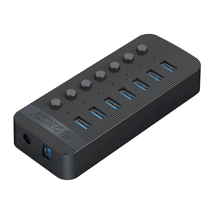 Orico CT2U3-7AB 7x USB-A 3.0 Hub with Switches - Black_1