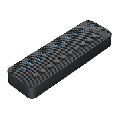 Orico CT2U3-10AB 10x USB-A 3.0 Hub with Switches - Black_0