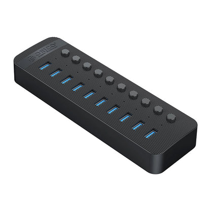 Orico CT2U3-10AB 10x USB-A 3.0 Hub with Switches - Black_1
