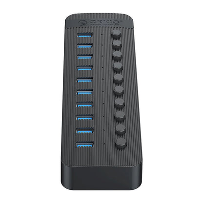 Orico CT2U3-10AB 10x USB-A 3.0 Hub with Switches - Black_2