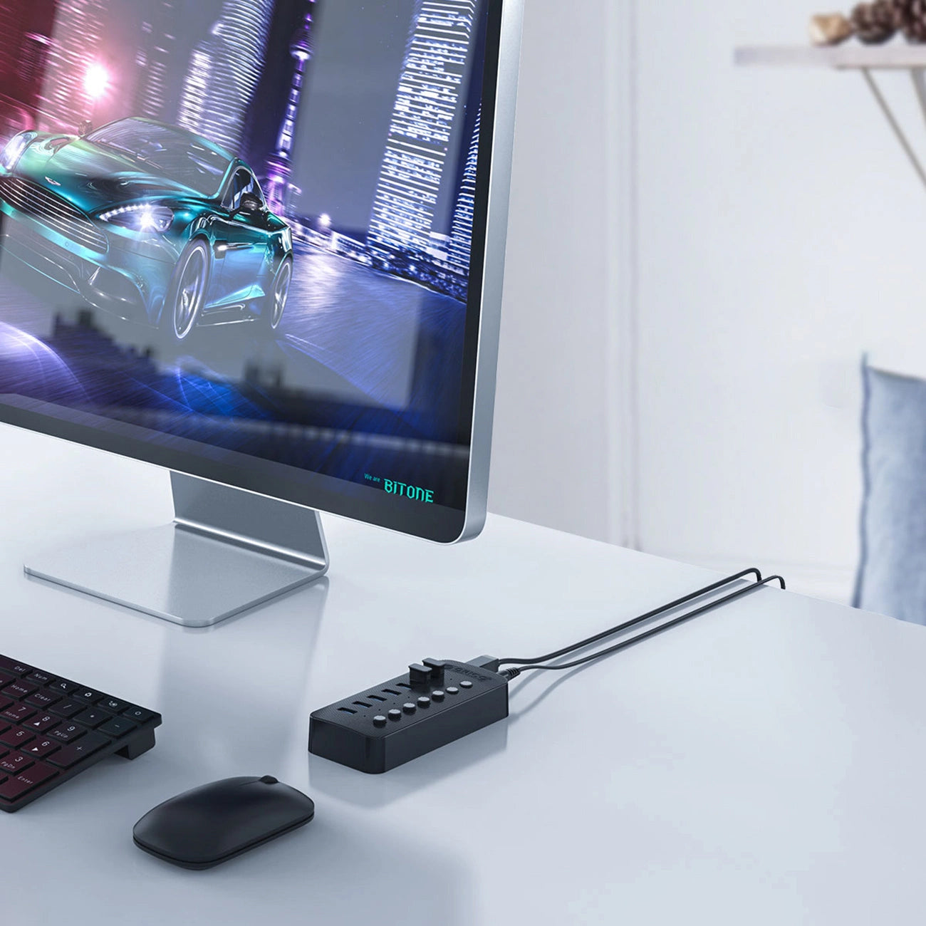 Orico CT2U3-13AB 13x USB-A 3.0 Hub with Switches - Black_3