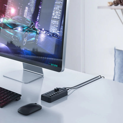 Orico CT2U3-13AB 13x USB-A 3.0 Hub with Switches - Black_3