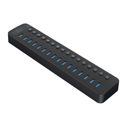 Orico CT2U3-16AB 16x USB-A 3.0 Hub with Switches - Black_1