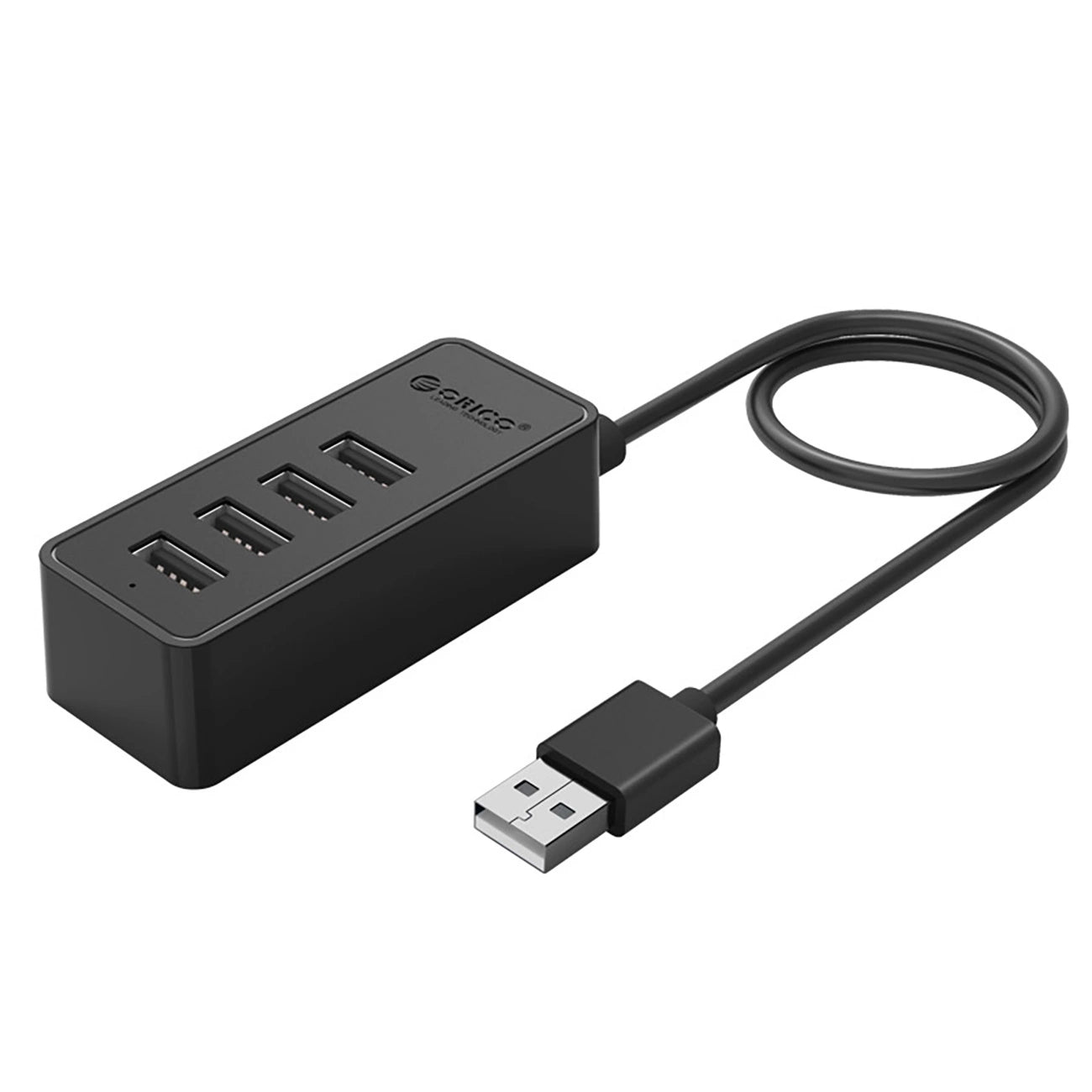 Hub Orico W5P-U2-100 4x USB-A 2.0 + microUSB 5V 1m - black_0