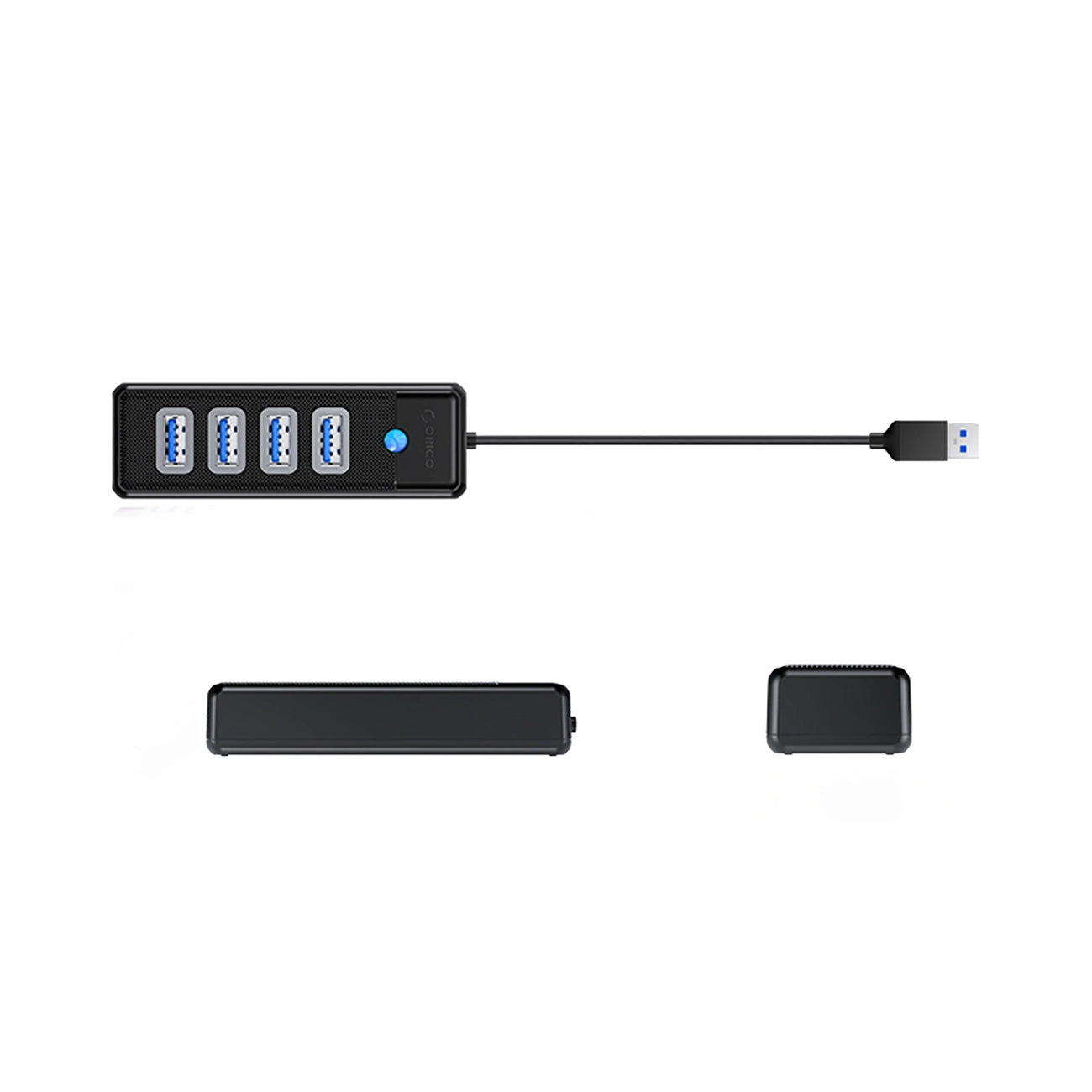 Hub Orico PW4U-U3 USB-A / 4x USB-A 3.0 - black_2
