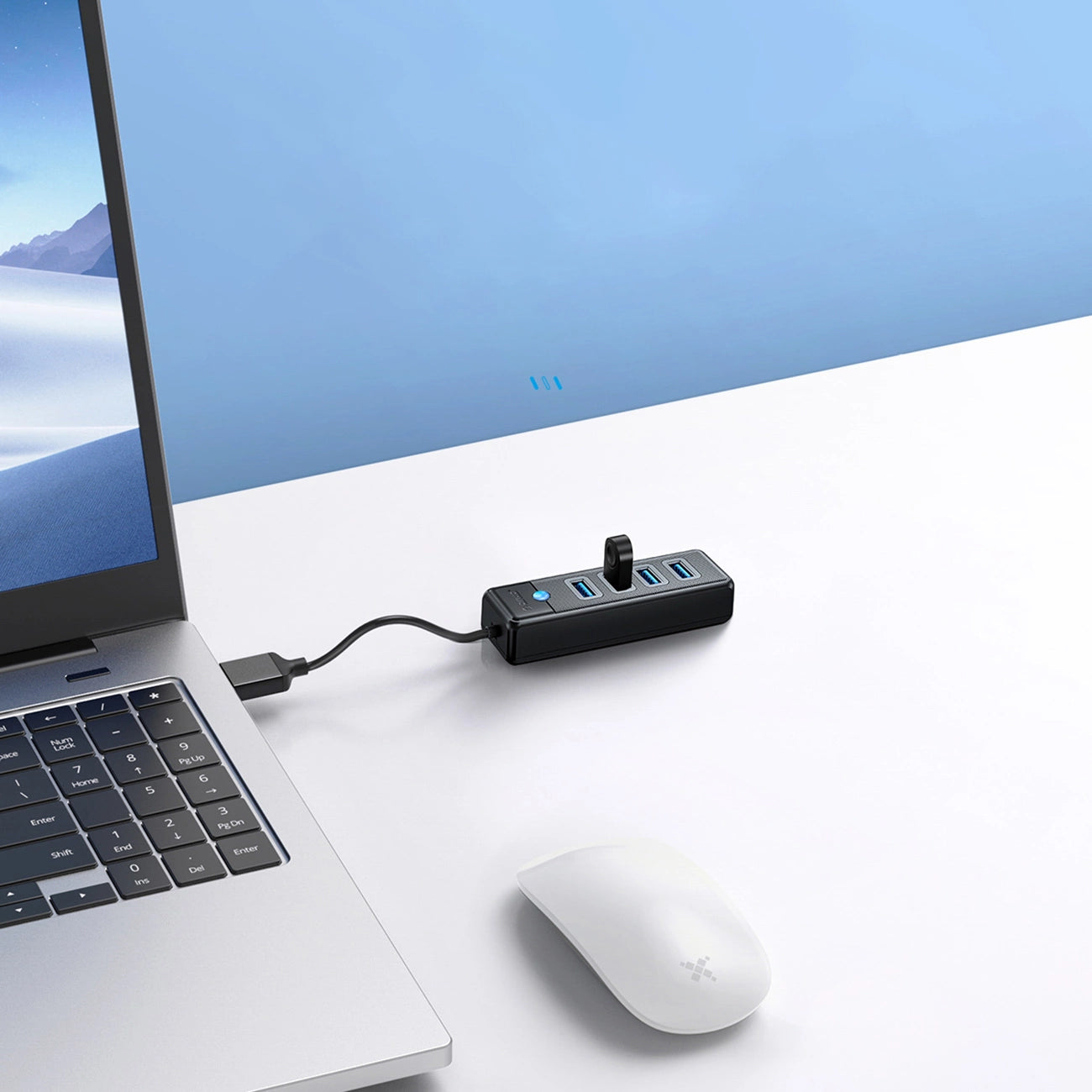 Hub Orico PW4U-U3 USB-A / 4x USB-A 3.0 - black_3