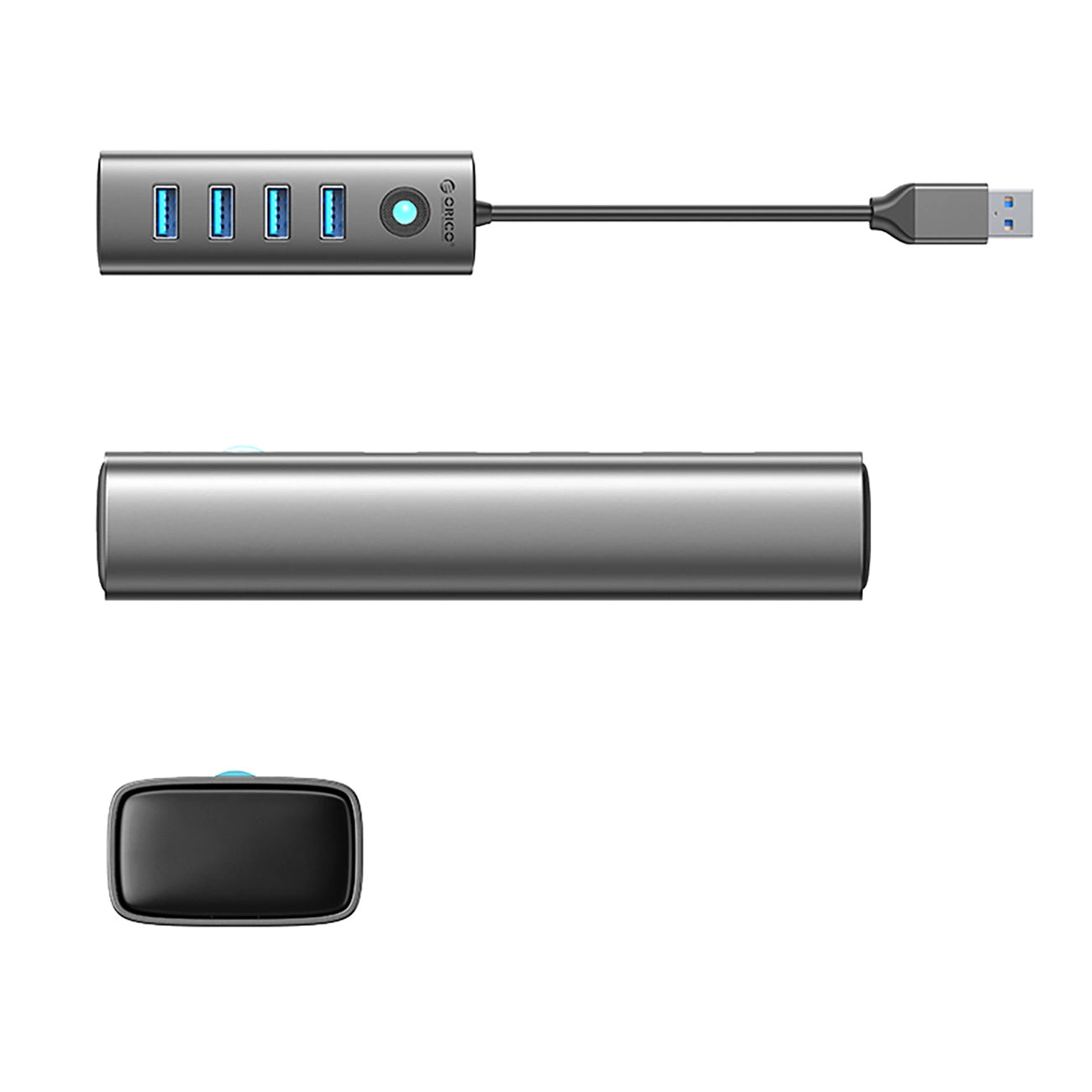 Hub Orico PDD4U-U3 4x USB-A 3.0 - gray_1