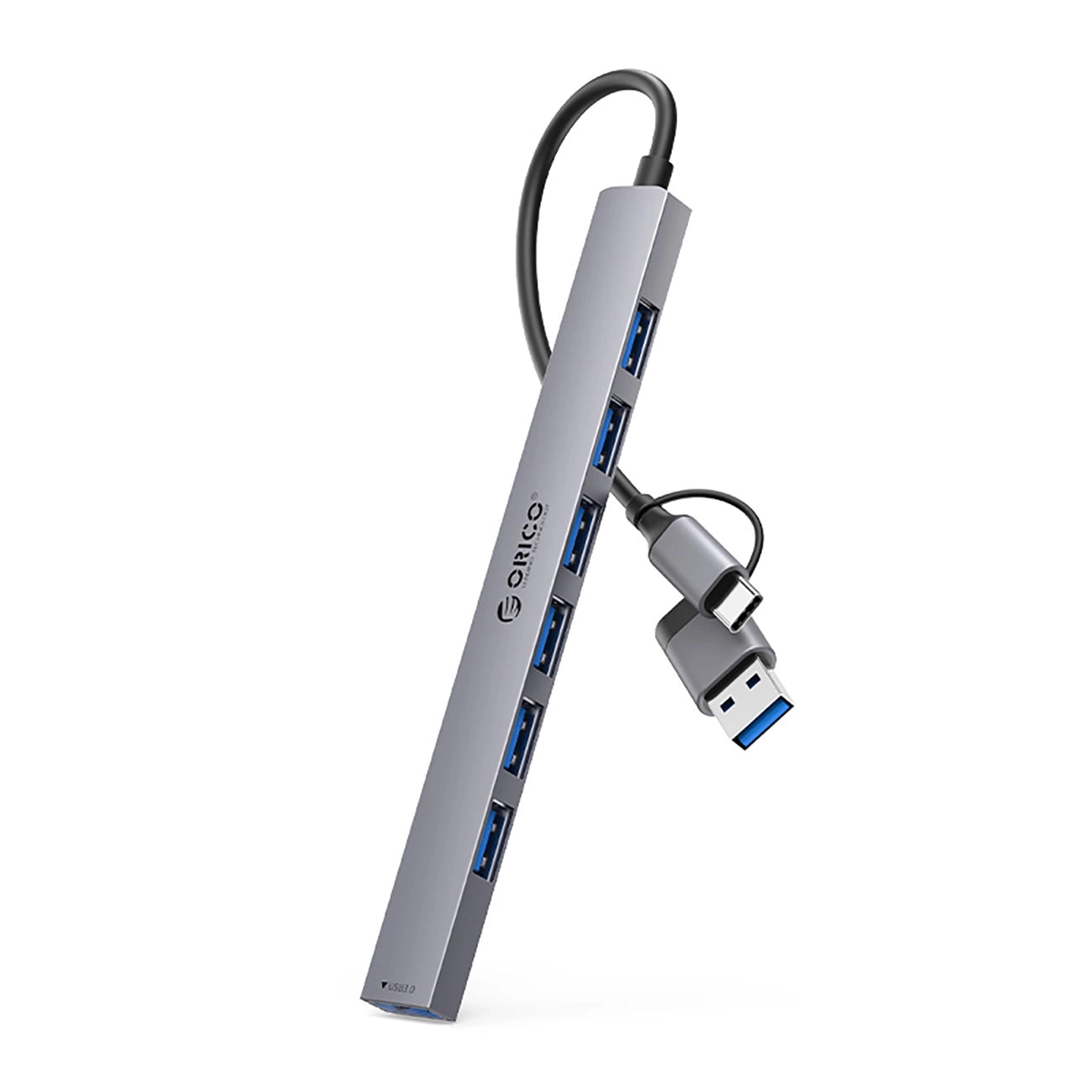 Orico YSA2-U3 USB-A/USB-C Hub Docking Station 1x USB-A 3.0 + 6x USB-A 2.0 - Gray_0