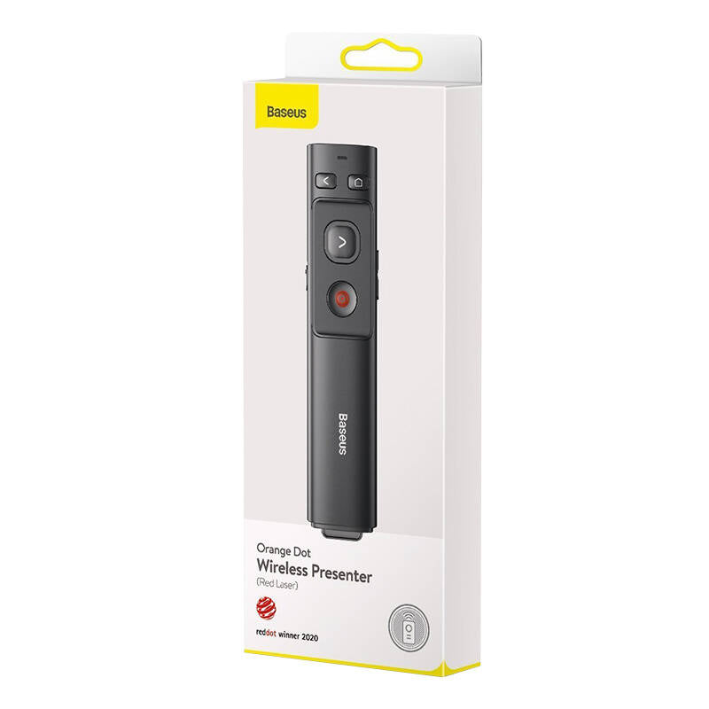 Baseus Orange Dot Multifunctionale remote control for presentation, with a laser pointer - gray_7