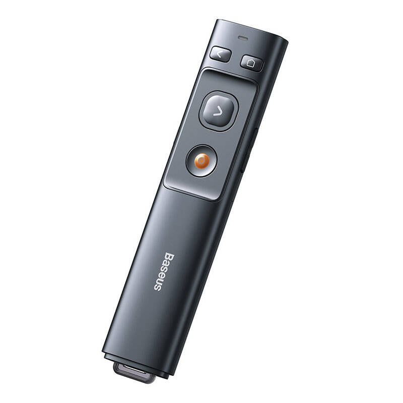 Baseus Orange Dot Multifunctionale remote control for presentation, with a laser pointer - gray_1