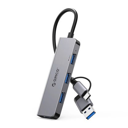 Orico YSA5-U3 USB-A/USB-C Hub Docking Station 3x USB-A 2.0 + 1x USB-A 3.0 - Gray_0